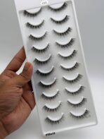 Reusable mink eyelash # 10w13